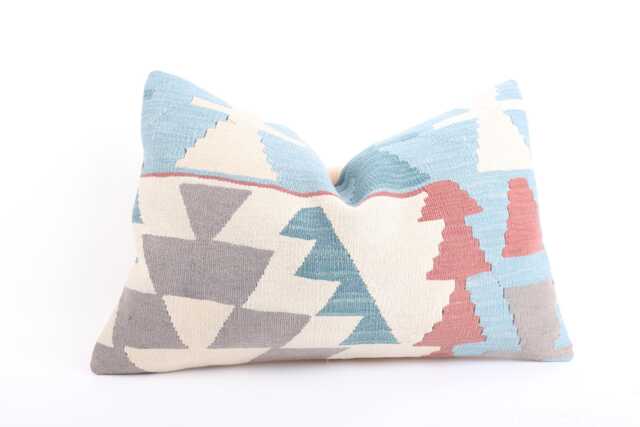 16x24 Turkish Kilim Pillow Vintage Wool Home Decor - image 1