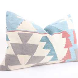 16x24 Turkish Kilim Pillow Vintage Wool Home Decor - thumbnail 3