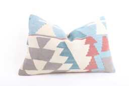 16x24 Turkish Kilim Pillow Vintage Wool Home Decor - thumbnail 1