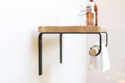 Closet Rod Shelf Bracket Paper Towel Holder - Heavy Duty Bracket, Diy Industrial Modern - thumbnail 1