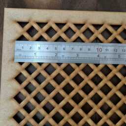 Diamond Laser Cut Decorative Panel Radiator Cabinet Screen, Wall Art 0231 Mdf Standard Sizes - thumbnail 2