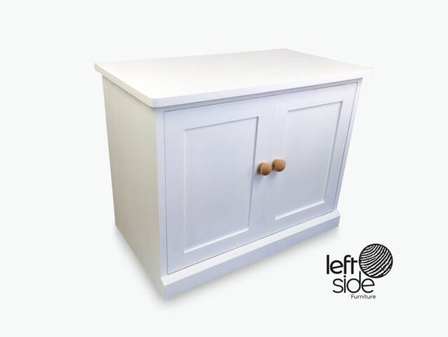 Handmade Shoe Rack Cabinet White Entryway Cupboard With Doors - image 1
