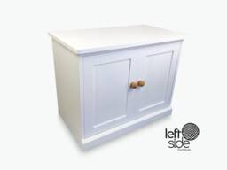 Handmade Shoe Rack Cabinet White Entryway Cupboard With Doors
