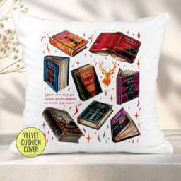 Throne Of Glass Series Cushion, Bookish Gifts, Reading Gift, Booknook Sarah J Maas Merchandise, Tog - thumbnail 2