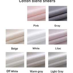 A Pair Of Linen/Cotton Blend Sheer Curtains With Thin Trim , Living Room Curtains, Caf?? Curtains, Privacy Curtains, Custom Made - thumbnail 3