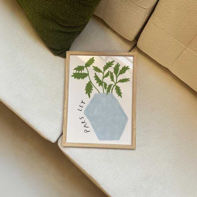 Parsley Unframed Print - Posters Kitchen Poster Prints Wall Decor Plant Herb - image 1