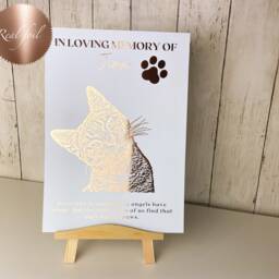 Personalized Pet Memorial Foil Print Dog Cat Loss Gift - thumbnail 3