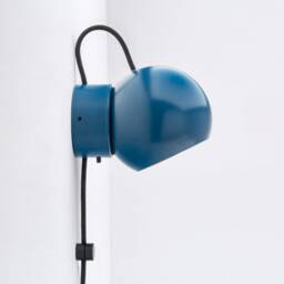 Hanson Wall Sconce Navy Plug-In On/Off Switch Bedside Lamp - thumbnail 2