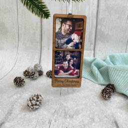 Personalised Christmas Decoration - Photo Family Bauble Grandparent Gift - thumbnail 1