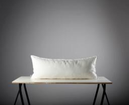 White Long Lumbar Pillow Cover - Pillowcase 14x36 Oversize Collection For Couch Cushions 0030 - thumbnail 1