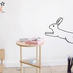 Cute Rabbit Wall Decal - Version 4 - thumbnail 3