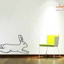 Cute Rabbit Wall Decal - Version 4 - thumbnail 2