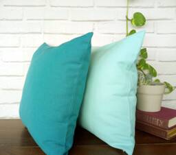 Fast Shipping/Turquoise Cotton Pillow Cover -3 Color Optional/Modern Scandinavian Home Decor/Pure Cotton Pillow Case/Housewarming Gift-1Pcs