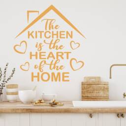 Kitchen Wall Sticker - Roof Heart Of The Home Decal Art - thumbnail 2