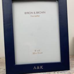 Personalised Slim Classic Leather Photo Frame - Genuine Leather, Premium Picture Frame, Luxury Handcrafted, New Home - thumbnail 2