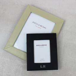 Personalised Slim Classic Leather Photo Frame - Genuine Leather, Premium Picture Frame, Luxury Handcrafted, New Home - thumbnail 3