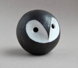 Owl-Whistle, Bird-Whistle, Ocarina, Ethnica, Folklore, White, Minimalism, Original Gift, Music, Art & Collecting, Ceramics Raku, Figurine - thumbnail 1