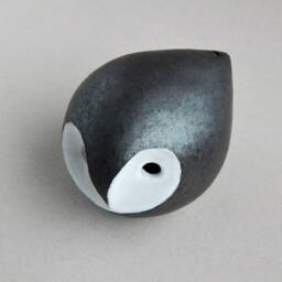 Owl-Whistle, Bird-Whistle, Ocarina, Ethnica, Folklore, White, Minimalism, Original Gift, Music, Art & Collecting, Ceramics Raku, Figurine - thumbnail 4
