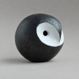 Owl-Whistle, Bird-Whistle, Ocarina, Ethnica, Folklore, White, Minimalism, Original Gift, Music, Art & Collecting, Ceramics Raku, Figurine - thumbnail 2