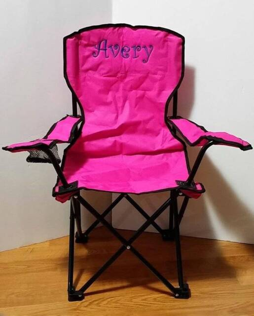 Personalized Camping Gift Toddler - Monogrammed Kids Folding Chair Children Sports Outdoor Birthday Present - image 1