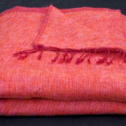 "Handmade Yak Wool Blend Blanket King Size Travel Wrap, Nepal - 57""x114" - thumbnail 3
