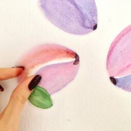 Wall Decals Plums 18-Set, Kitchen D??cor, Tile Decals, Furniture Hand-Painted Plum Home By Easysweethome - thumbnail 3