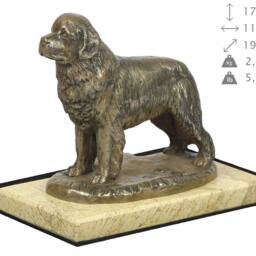 Newfoundland, Dog Sand Marble Base Statue, Limited Edition, Artdog. Made Of Cold Cast Bronze. Perfect Gift. Limited Edition - thumbnail 4