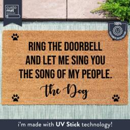 Funny Dog Door Mat - Doormat Housewarming Gift Animal Couples Pet New Home Custom - thumbnail 1