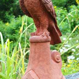 Hawk Bird Roof Finial 90 Degree Angled Ridge Tile - thumbnail 3