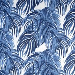 Designer Pillow Cover, Lf, Tropical Palm, Blue - thumbnail 4