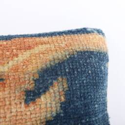 Handwoven Turkish Kilim Pillow Cover Vintage Wool Tribal Lumbar - 8x16 - thumbnail 3