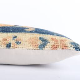 Handwoven Turkish Kilim Pillow Cover Vintage Wool Tribal Lumbar - 8x16 - thumbnail 4