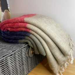 Hand-Loomed Yak Wool Blend Blanket Himalayan Travel Throw Pashmina Yoga Shawl Home Accessories M38 - thumbnail 4