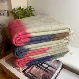 Hand-Loomed Yak Wool Blend Blanket Himalayan Travel Throw Pashmina Yoga Shawl Home Accessories M38 - thumbnail 2