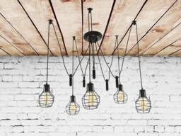 5-Caged Lights Spider Chandelier Pendant Light Octopus Industrial Chandelier Lighting Modern Lighting Hanging Pendants - thumbnail 1