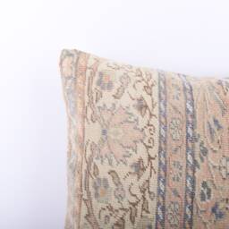 Vintage Turkish Kilim Pillow Cover 18'' Handwoven Wool Cushion - thumbnail 3