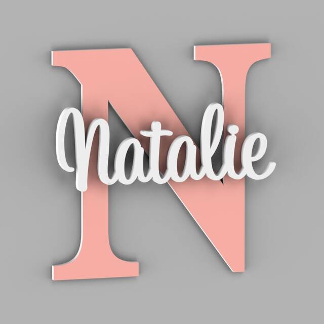 Personalized Nursery Name Sign, Wall Decor, Letters, Art, Bedroom Kids Room Decor - image 1
