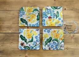 Emma Bridgewater Forget Me Nots Bee Ladybirds Key Hook Rack, Necklace Jewellery Hanger Organiser, Tea Towel Holder, Kitchen Wall Organiser - thumbnail 3