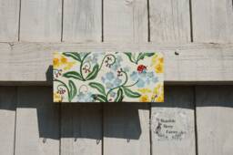 Emma Bridgewater Forget Me Nots Bee Ladybirds Key Hook Rack, Necklace Jewellery Hanger Organiser, Tea Towel Holder, Kitchen Wall Organiser - thumbnail 1