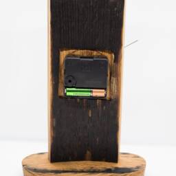 Hand Crafted Oak, Scotch Whisky Barrel Stave Mantle Clock - thumbnail 4