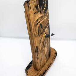 Hand Crafted Oak, Scotch Whisky Barrel Stave Mantle Clock - thumbnail 3