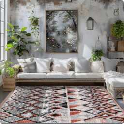 Authentic Gray Moroccan Rug, Shag Berber Rug, 9x12 Area Rug - thumbnail 3