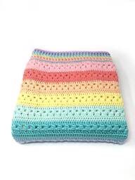 Crochet Baby Blanket - Rainbow Dreams Hearts & Hugs