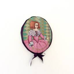17Th Century Spanish Woman Acrylic Portrait - Historic Fashion Canvas Art - thumbnail 3