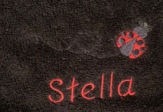 Ladybird - Bubble Baby Blanket Embroidered Personalised 95cm X 75cm Ladybug - image 1