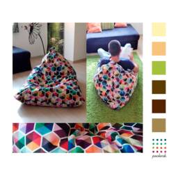 Large Bean Bag, Bean Bag , Bean Chair, Large Bean Bag, Adult Bag-Teen/Child, Pouf, Gift, Colourfully - thumbnail 2
