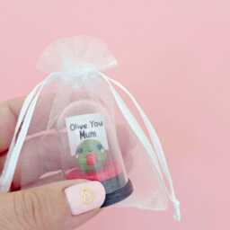 Kawaii Olive Clay Ornament, Unique Mum Gift - thumbnail 3