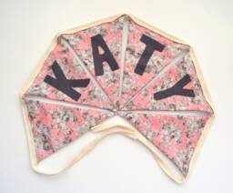 Handmade Bunting/Fabric Bunting/Name Bunting/Personalised Bunting/Nursery Bunting/Wedding Bunting/Childrens Bunting/Personalisation - thumbnail 1