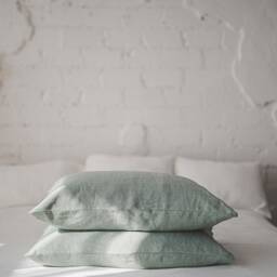 Linen Pillowcase in Various Colors, Standard, Queen, King, Custom Sizes Pillow Covers, Natural 100% Linen Cushion Cover, European Linen - thumbnail 2