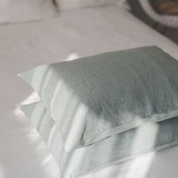 Linen Pillowcase in Various Colors, Standard, Queen, King, Custom Sizes Pillow Covers, Natural 100% Linen Cushion Cover, European Linen - thumbnail 3